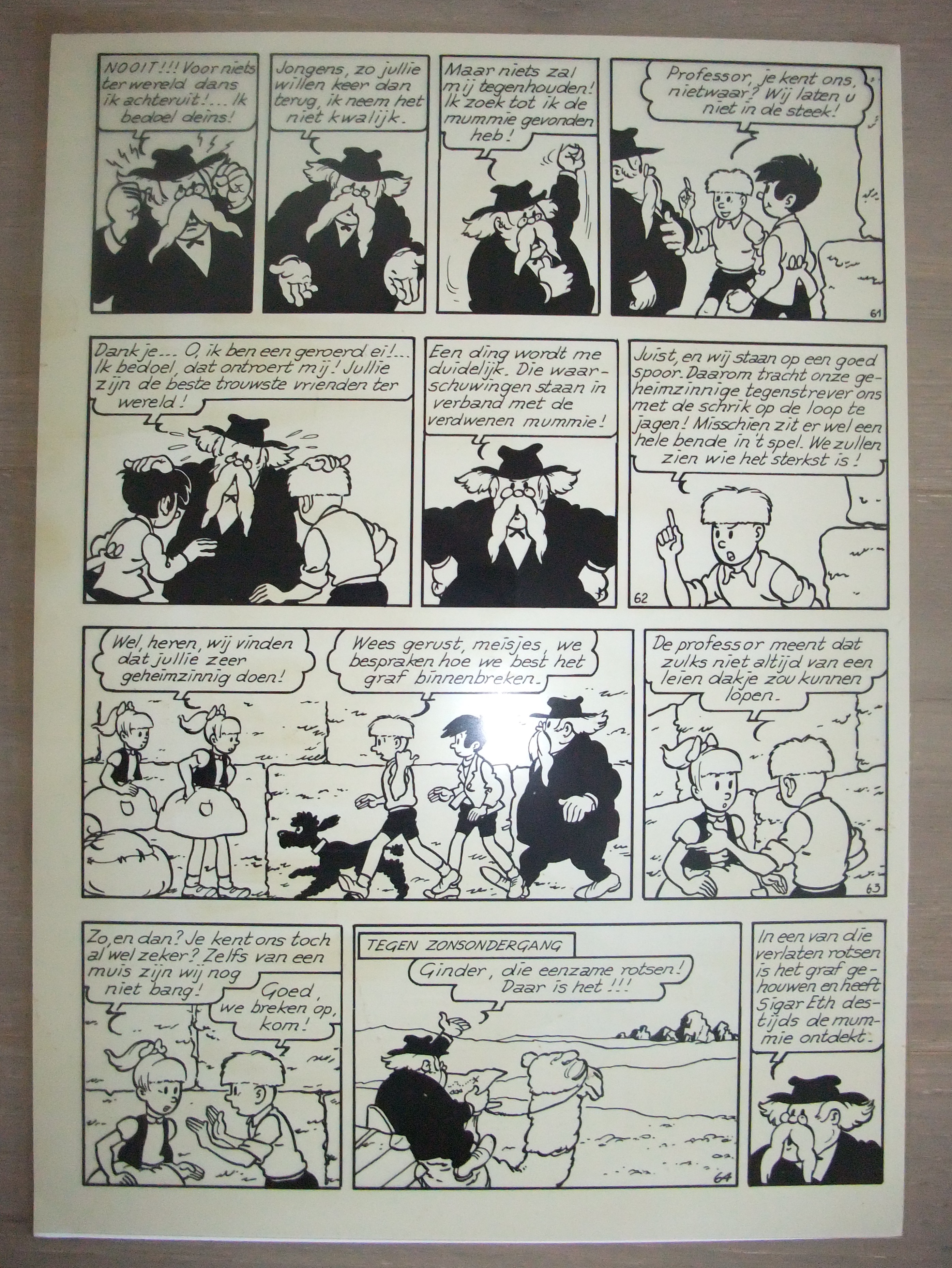 Jommeke / De Zonnemummie (2) - Drukfilm Originele Pagina - Jef Nijs