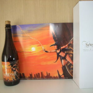 Nachtraaf Bier 2 - 75cl - Etiket door Jan Bosschaert + A3 Poster van etiket - in luxe doos