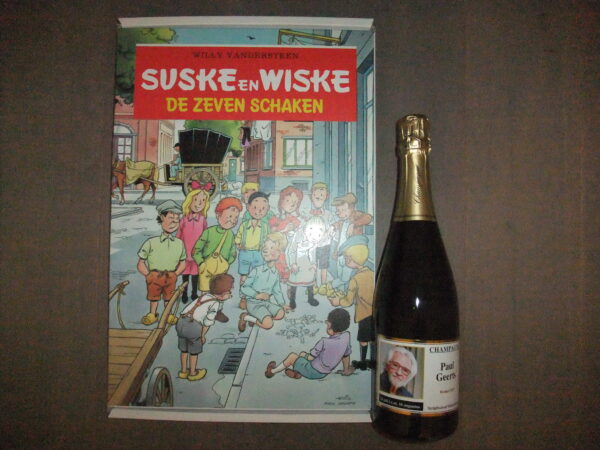 Suske en Wiske / Super Luxe - De Zeven Schaken met originele tekening.